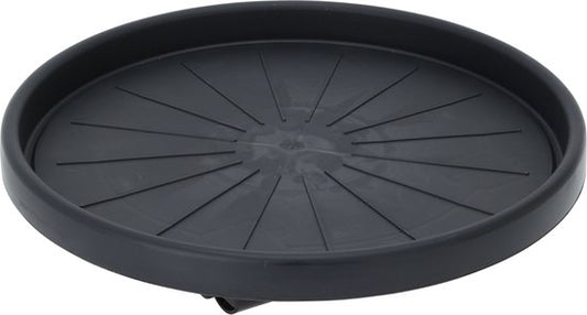 Pro Garden Plantentrolley - kunststof - donkergrijs - rond - D35 cm - tot 50 kilo
