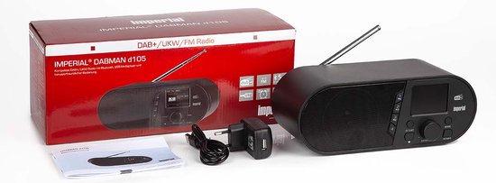 Imperial DABMAN d105 Compacte DAB+ /FM / Bluetooth-radio Zwart