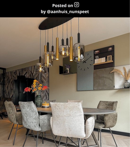 Lucide JOANET - Hanglamp - 2xE27 - Messing