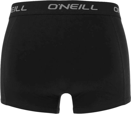 O'Neill Heren Boxershorts Trunks 900003 Effen Grijs/Zwart 3-Pack - Maat S
