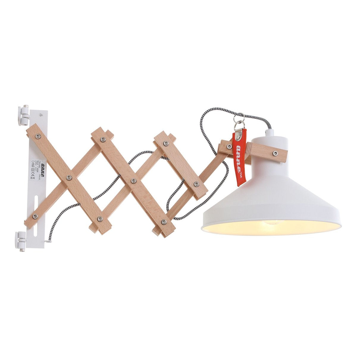 Wandlamp Anne Lighting Woody - Wit