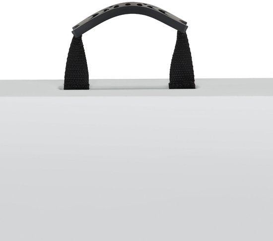 tectake® Set van 2 Inklapbare Bankjes - Tuinbankjes - 8 Personen - Bierbank - Draagbare Banken voor Campingtafel - Biertafel - Picknicktafel - Tuintafel - 500kg Draagkracht per Bank - Wit