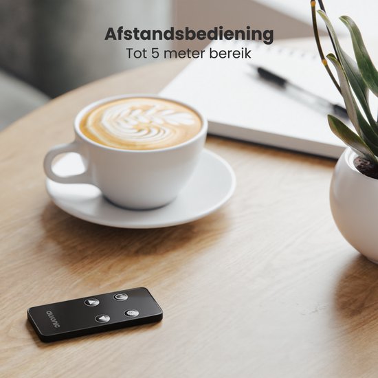 Auronic Elektrische Kachel – Convectorkachel met Thermostaat en Afstandsbediening - Glazen Paneelverwarming - 1500W Heater - Zwart