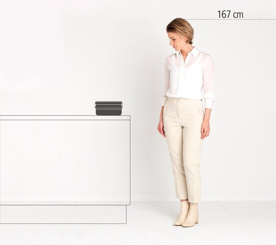 Brabantia SinkSide Afvalbakje Aanrecht - 1,8 liter - Donkergrijs
