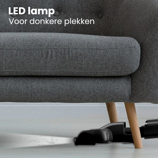 Auronic Steelstofzuiger Draadloos - 220W - Zelfstaande Steelstofzuiger - Zonder Zak - Vacuum Cleaner - Zwart