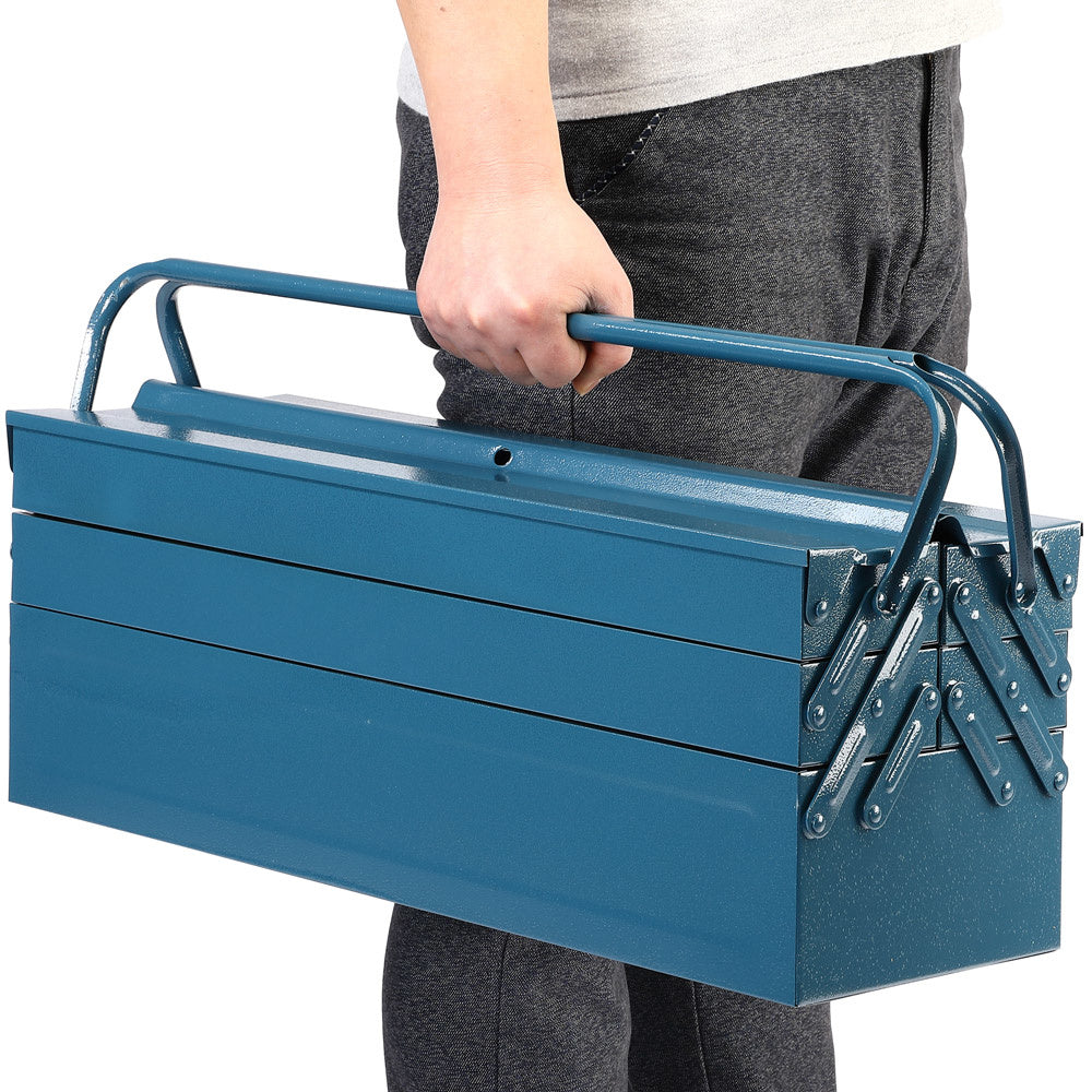 Monzana Gereedschapskoffer - Staal 53x20x20cm - Blauw