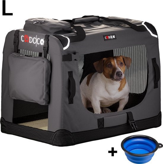 Cadoca Honden & Katten Reismand L - 70x53x50cm - Antraciet