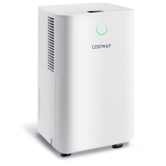 15L Mobiele Ontvochtiger voor 15㎡ – Stil & Efficiënt – 25,5 x 22 x 45 cm – Wit