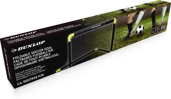 Dunlop Voetbaldoel – Opvouwbaar – 90 x 59 x 61 cm – Zwart/Geel