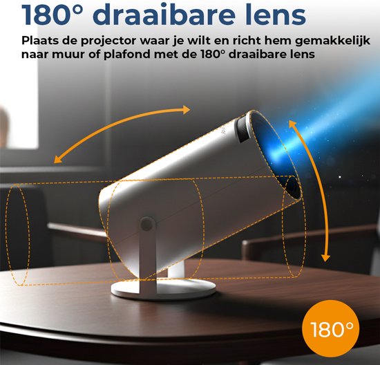 Denver Mini Beamer PR2500 – Full HD 1920x1080P – 175 ANSI Lumen – Thuisbioscoop Projector – HDMI, USB-C & Bluetooth – Compact & Draagbaar