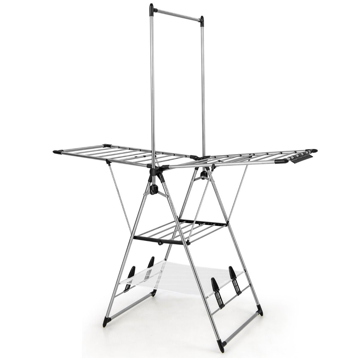 Coast Droogrek met Hangrek - 158 x 61 x 192 cm - Zilver