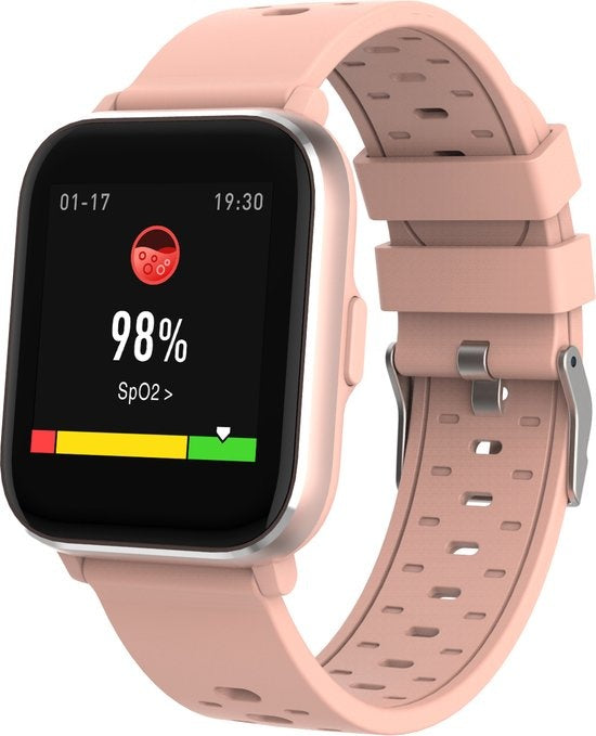 Denver Smartwatch - Stappenteller - Bel/SMS Melding - Slaapactiviteit - 1.4'' Display - Hartslag, Bloeddrukmeter, Sportmodus - IP68 - SW165 - Roze