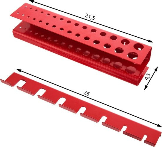 tectake® - Gereedschapswand met 25 haken en houders - 403559