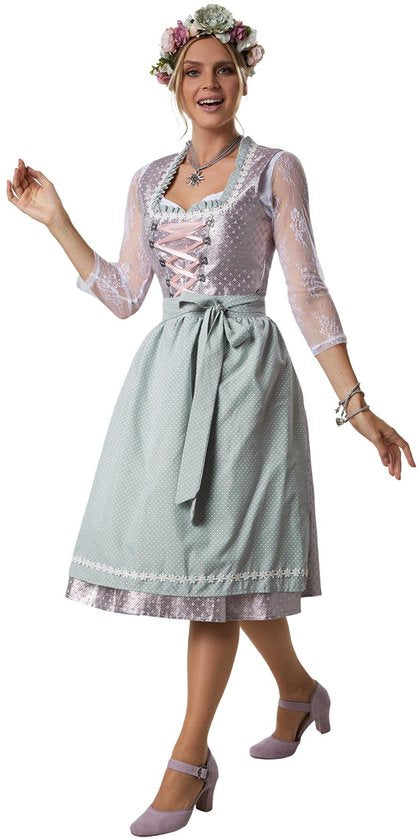 dressforfun - Midi-dirndl Oberammergau model 1 - XXL - Verkleedkleding carnaval - Oktoberfest - Verkleden - Feestkleding - Carnavalskleding - Feest - Partykleding