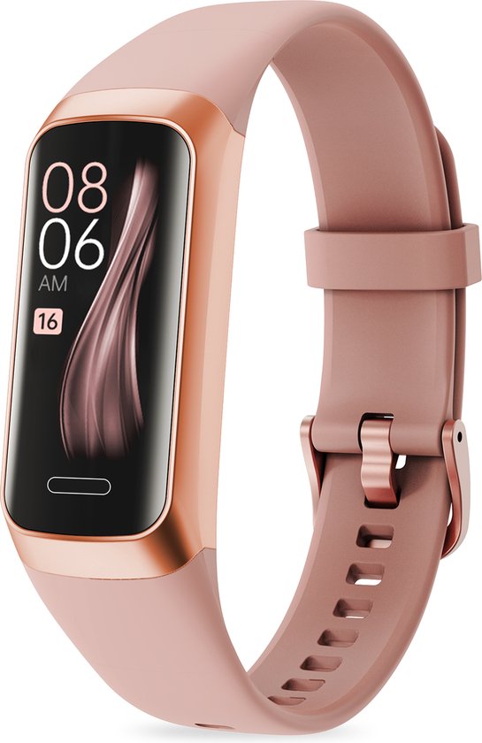 FITAGE Stappenteller - Activity Tracker - Stappenteller Horloge - Smartwatch - Dames en Heren - Roze