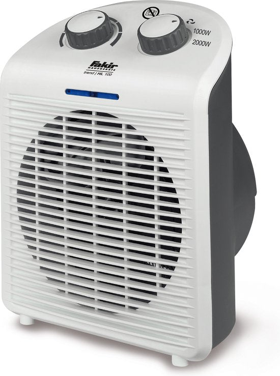 Fakir Trend HL 100 Elektrische Kachel - Verwarming met Ventilator - Wit/Grijs