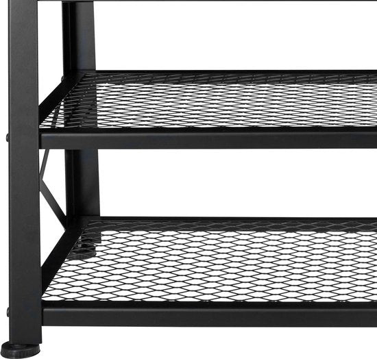tectake - Schoenenrek Blackpool - schoenenkast - industrial light - 101 x 30,5 x 45,5 cm - 404290