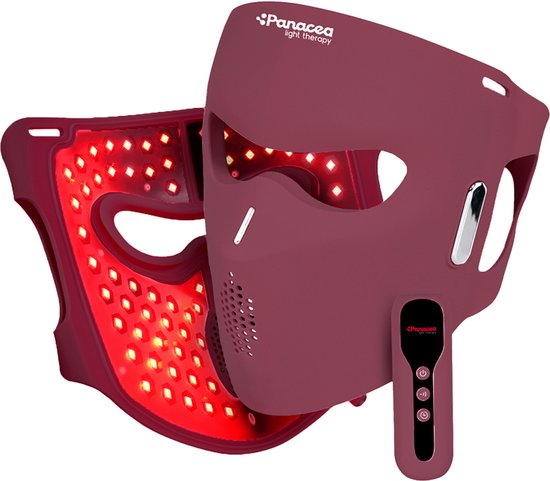Panacea Aurora LED Gezichtsmasker - Rood Licht & Infrarood - 90 LED's - 6 Programma's