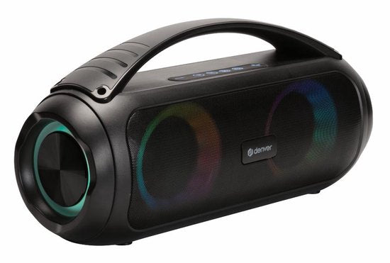 Denver Bluetooth Speaker Draadloos - Lichteffecten - Muziek Box - AUX - TWS Pairing - BTG616