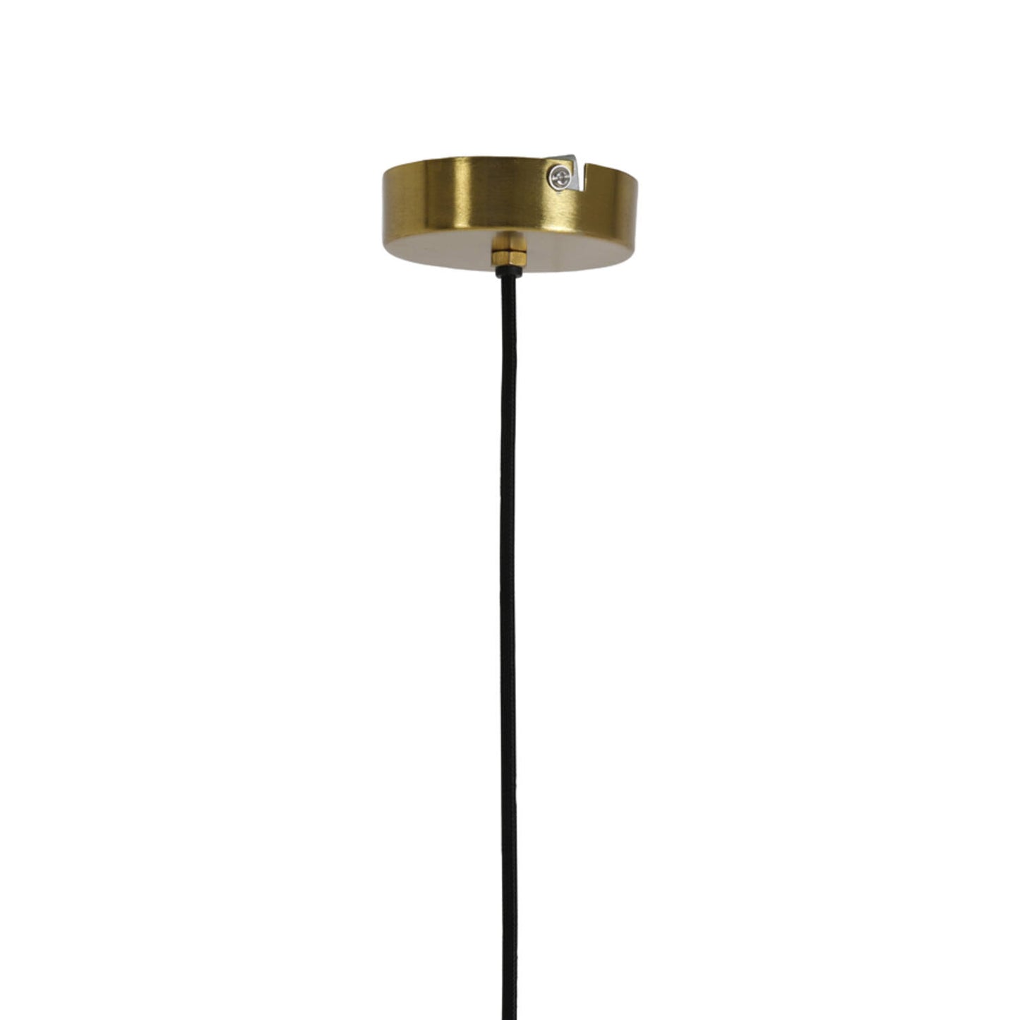 Light & Living Hanglamp Pleat – Ø30x17 cm – Mat Wit/Goud