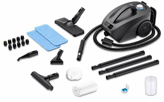 Techweise TS3 - Stoomreiniger - Reinigingsmachine - 2600W 4,2 Bar Stoomdruk - Natte & Droge Stoom - Voor vloer, badkamer, auto en meer - 5m Kabel - Binnen 1 minuut opgewarmd
