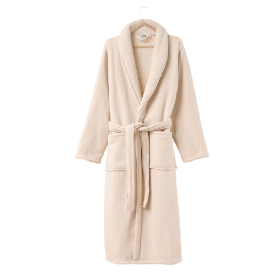 SJUMO Badjas – Almond Cream – Maat S/M – Ultra-zacht & Duurzaam