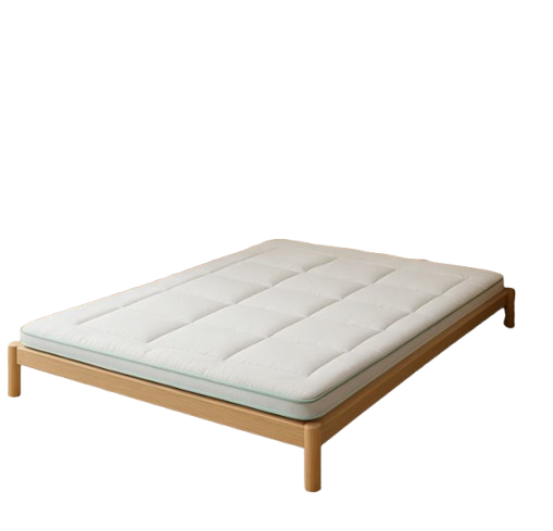 Zydante Bamboo Topdekmatras 90x200x6 cm – Twee Zijden Beslaapbaar – Ademend & Hypoallergeen – Inclusief Gratis Kussens