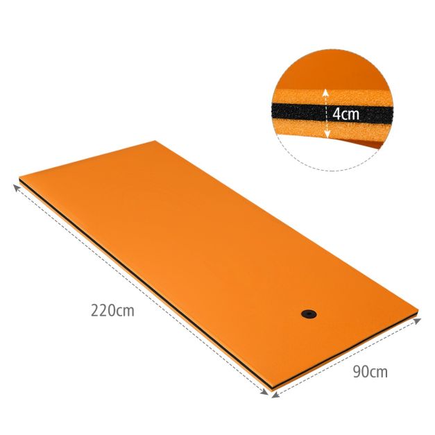 Coast Watermat Drijfmat - Max. 60 kg - 210 x 66 kg - Oranje