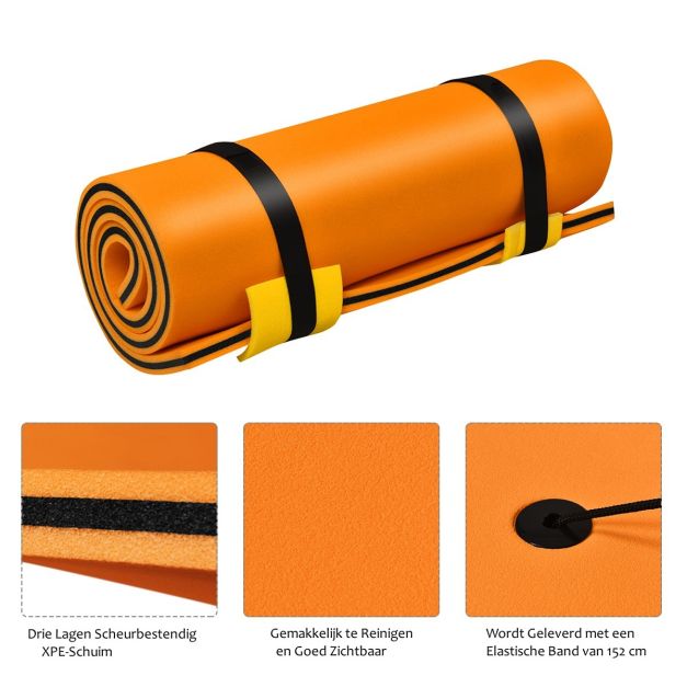Coast Watermat Drijfmat - Max. 60 kg - 210 x 66 kg - Oranje
