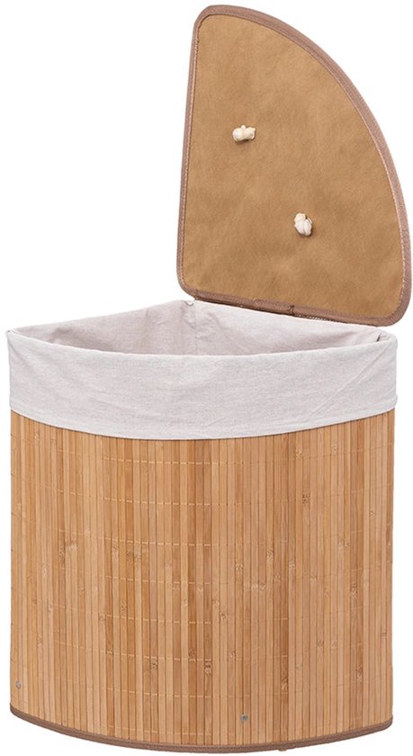 Wasmand Bamboe Hoek 48 Liter - Laundry Basket Corner