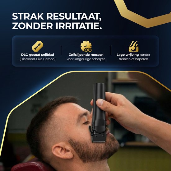 Professionele Draadloze Tondeuse - Beeperfect® - Tondeuse Mannen Hoofdhaar - Haartrimmer - Kapper Haar Machine - Haartondeuse - Trimmer Baard - Trimapparaat - Barber Hair Clipper - Kapper Trimmer - 0.5-19MM
