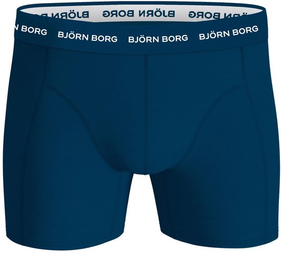Björn Borg Katoenen Stretch Boxershort Heren - Zwart/Print/Blauw - 5 stuks - Heren onderbroeken - Boxer - Maat M