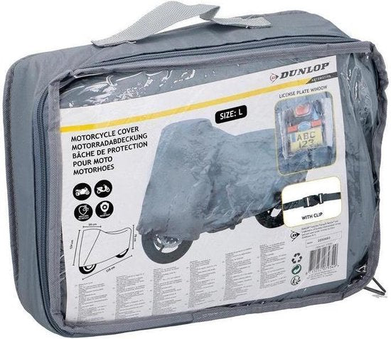 Dunlop Motorhoes - Maat L - 228 x99 x 124 cm - Weerbestendig - PVC