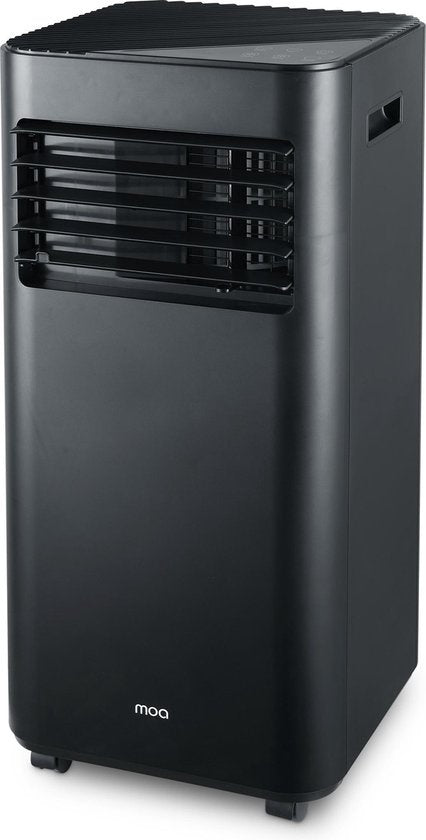 MOA Mobiele Airco - 9000 BTU - Geschikt voor Ontvochtiging - Inclusief Wieltjes - incl. Raamafdichting Kit - Zwart - A010B