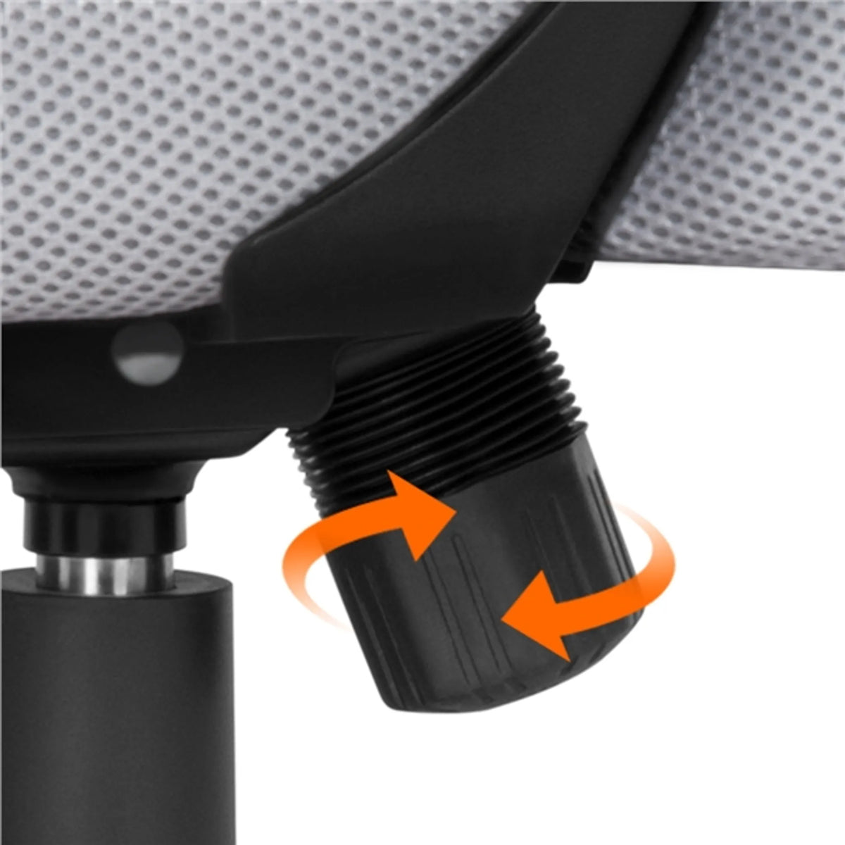 Yaheetech Bureaustoel Ergonomisch – Voorzien Van Ademende Meshstof En Schommelfunctie En Verstelbare Zithoogte – Voor Kantoor En Studeerkamer – Grijs Nylon En Metaal – 60 x 60 x 91-100,5 cm