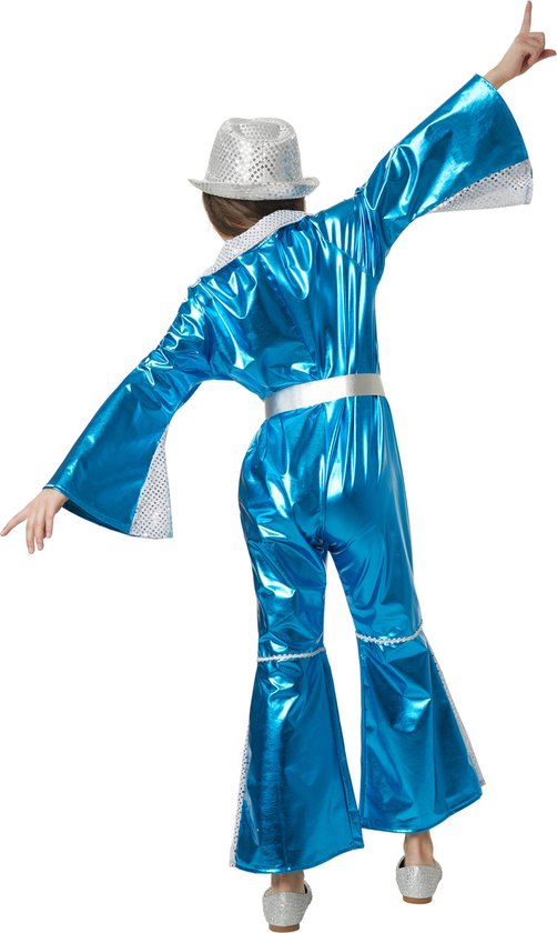 Dressforfun Stralende Disco Starlet 140 (9-10y) - verkleedkleding kostuum halloween verkleden feestkleding carnavalskleding carnaval feestkledij partykleding - 302366