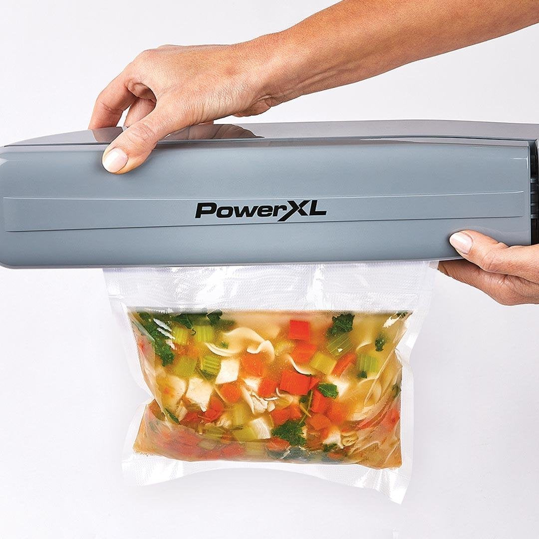 PowerXL Duo NutriSealer Vacuümapparaat - 6-in-1 Functie - Inclusief Folie en Zakjes - Houdt Voedsel 5x Langer Vers