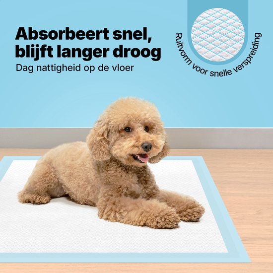 Jake and Jacky Puppy Training Pads met Plakstrip 360 stuks - Zindelijkheidstraining Hond - Plasmatjes hond - Hondentoilet - Plasdoeken - Puppydoeken - Puppy Matjes 60 x 60 cm