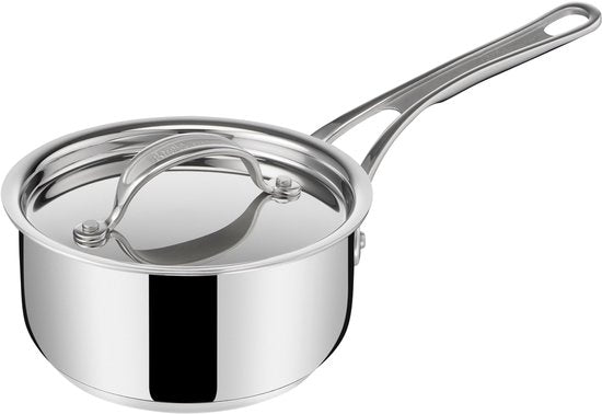 Jamie Oliver by Tefal Cook's Classic - Pannenset - 4-delig - Met Deksel - Inductie - RVS - Geschikt voor alle warmtebronnen