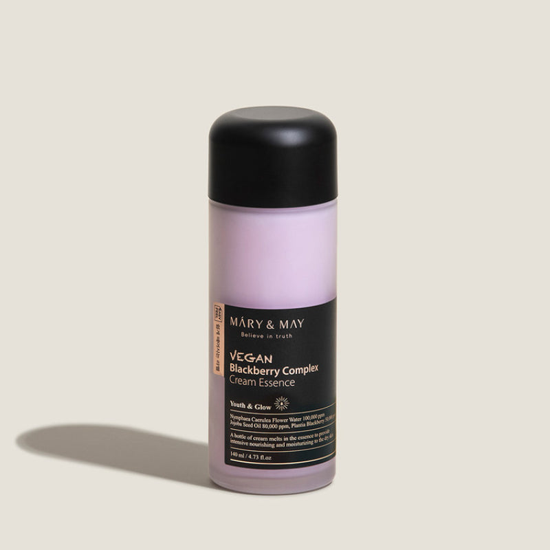 Mary&May Vegan Blackberry Complex Cream Essence – 140 ml – Intens Hydraterende Crème-in-Essence