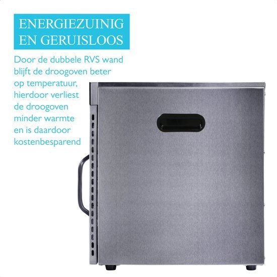 Wartmann 2110 DH voedseldroger, droogoven, dehydrator, RVS, 10-laags.