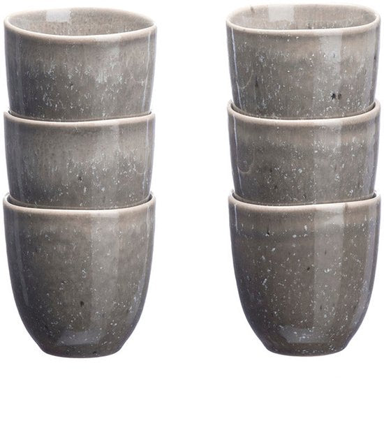 Kopje STELLAR 15cl - 6 stuks - Betongrijs