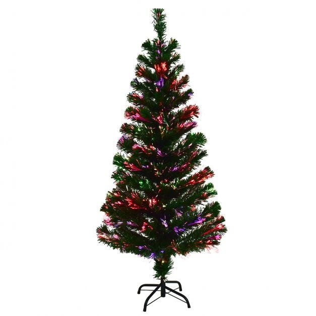 Coast Kunstkerstboom met Gekleurde Glasvezel Verlichting - 150cm - Groen