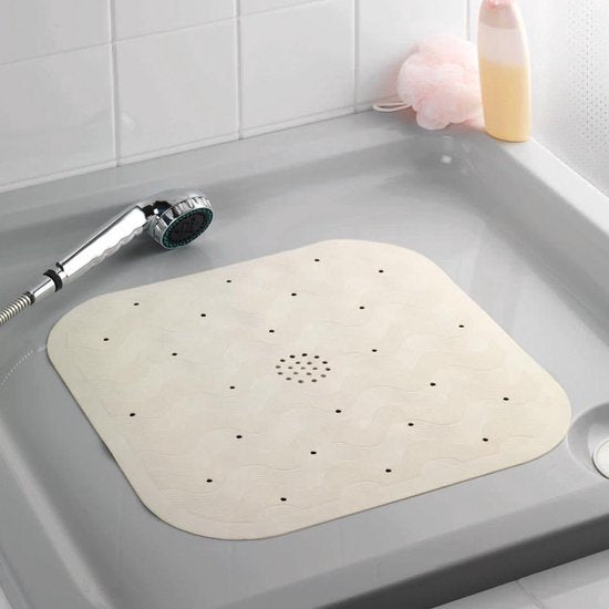 WENKO Douchemat Rubber 45 x 45 cm - Met anti-slip