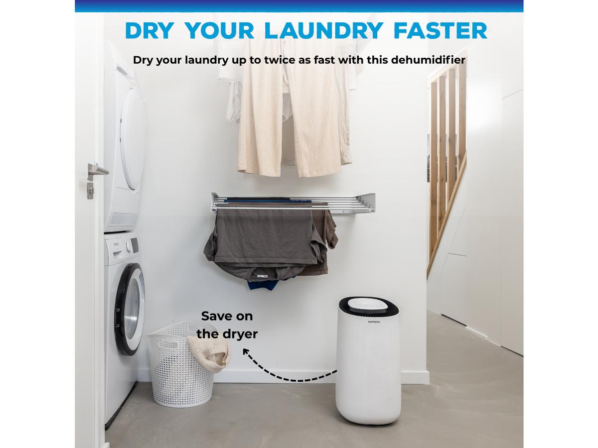 Sofresh Virgo 2-in-1 Luchtontvochtiger en Luchtreiniger - Capaciteit 16L - Wit