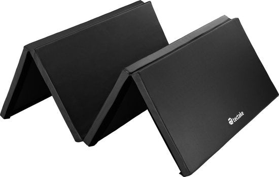 tectake - Gymmat gymnastiekmat - afm 240 x 120 x 5 cm - zwart - 403638