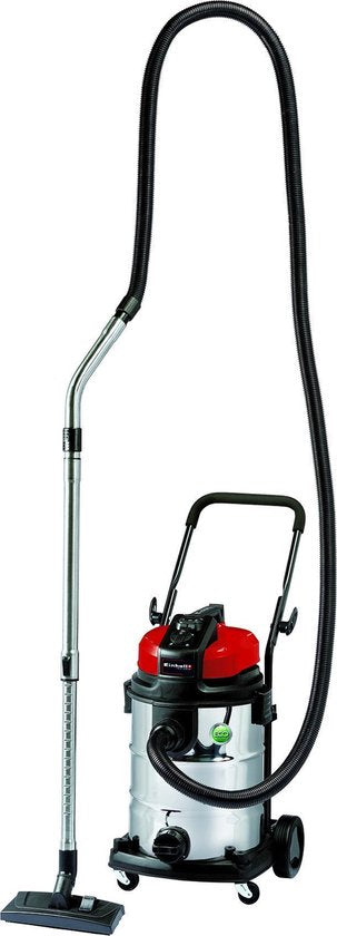 Einhell Elektrische Nat-/Droogzuiger TE-VC 2230 SA - 1150 W - 220 mbar - 30 L - ECO-technologie - Luchttekortregelaar - Incl. Combimondstuk tapijt / gladde vloer - 3 m slang - Telescopische buis