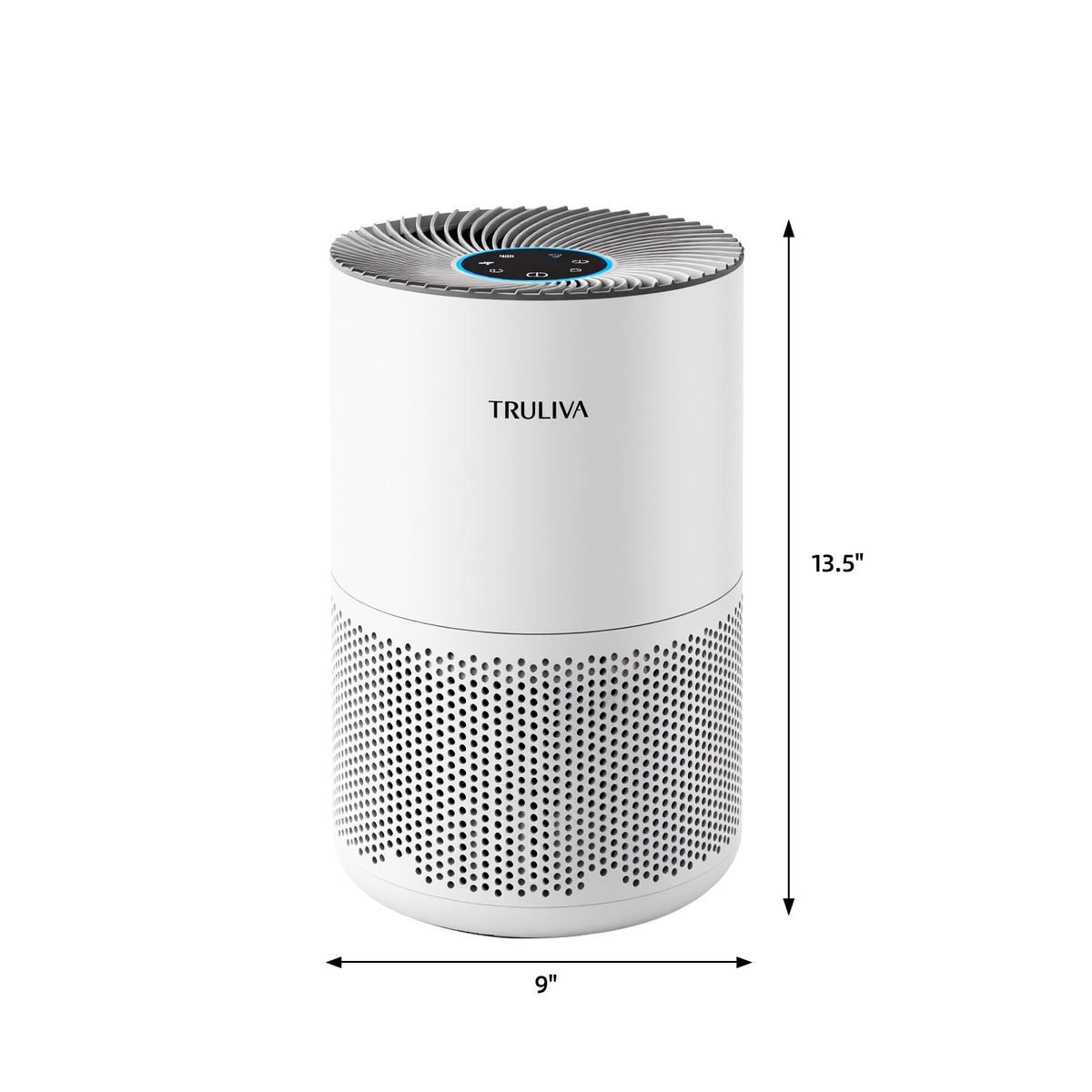 TRULIVA Luchtreiniger, CADR 260 m³/h, 3-in-1 H13 HEPA-filter, 24-uurs timer, Luchtreiniger, Verwijdert 99,97% van allergenen, PM2.5, rook, pollen, mijten en verontreinigende stoffen