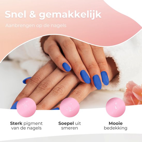Moods Gellac 6-delige Set - Gellak Starterspakket - Gel Nagellak - 8ML - Blue Serenity - Gellac - Nagels - Chique Kleuren - HEMA- & TPO-vrij