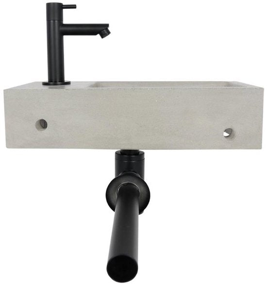 DIFFERNZ JUKON FONTEINSET 38.5X18.5X9CM BETON LICHTGRIJS